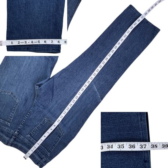 Lee Classic Fit Straight Leg Blue Jeans - At the Waist - Plus Size 16 Petite - Picture 14 of 14